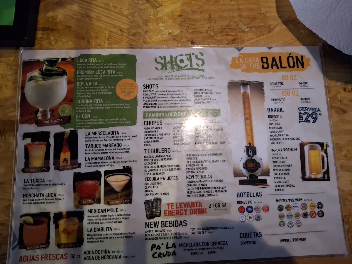 Ojos Locos Sports Cantina - Mesa Menu - Image 2